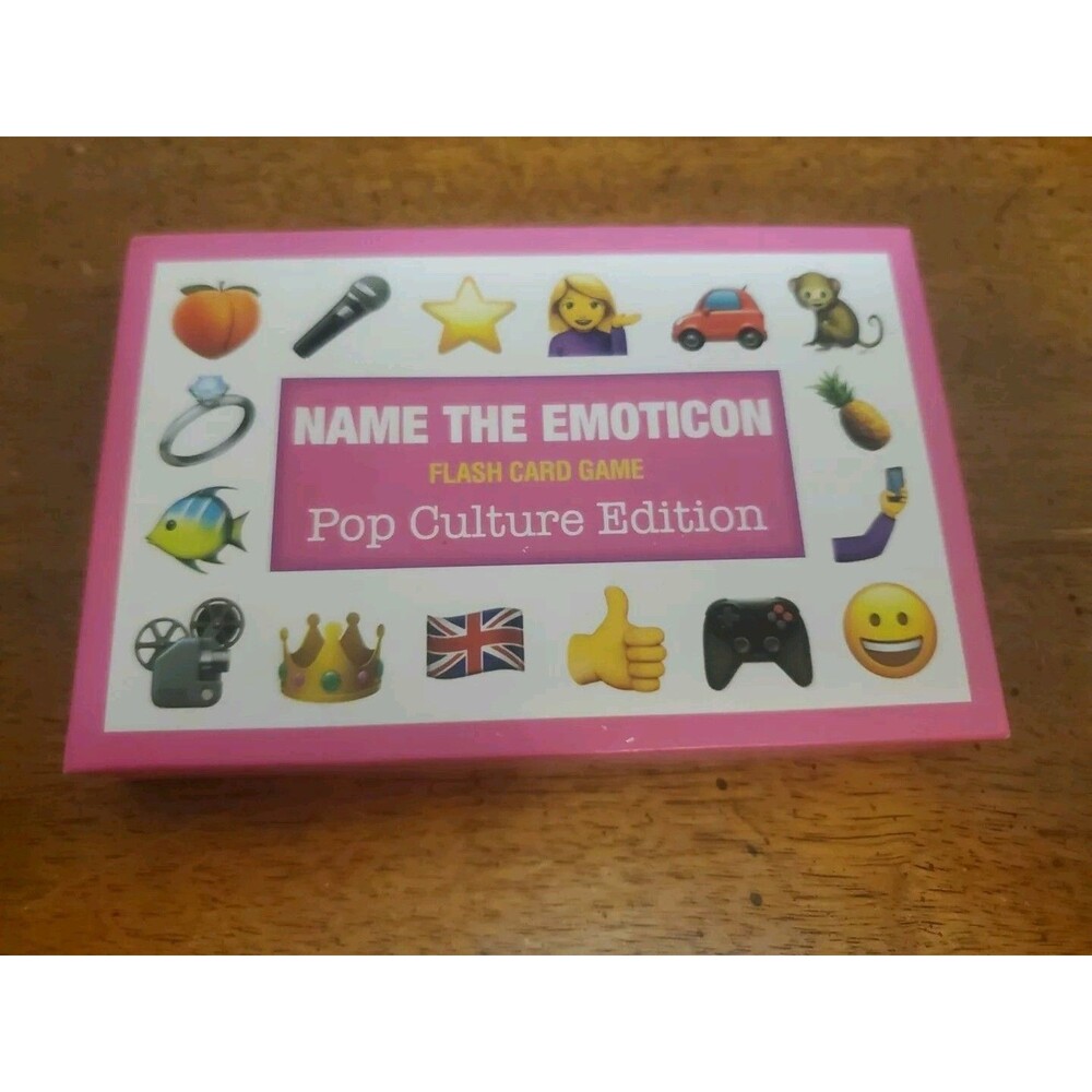 Name The Emoticon Flash Card Game Pop Culture Edition 2019 New Open Box